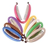 L. Erickson USA Wrapped Banana Clip - 100% Silk Charmeuse
