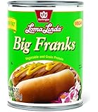 Loma Linda Vegetarian Meat Substitutes, Low Fat Big Franks, 20 Ounce (Pack of 12)