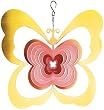Double Butterfly Wind Spinner (yellow and red)
