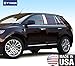 Made in USA! Compatible with 2007-2014 Lincoln MKX/Ford Edge 8PC Stainless Steel Chrome Pillar Post