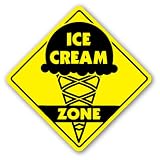 ICE CREAM ZONE - Sign - shop scooper parlor neon signs