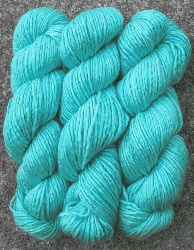 Living Dreams Betsy, Merino Tussah Silk Blend, Aran Worsted Weight Wool Yarn Hand Dyed by Art By Eve, 3.2 Ounce, Aqua