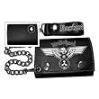 Portafoglio con Catena Tipo Biker Motorhead Ufficiale