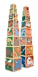 Melissa & Doug Wooden Animal Nesting & Stacking Blocks