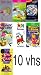 Set movies 10 vhs movies : The Berenstain Bears: In the Dark, Mother Goose Songs & Rhymes Vol 2, Rag