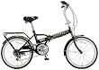 ONE PIECE(ワンピース) 20インチ折畳自転車6段変速・キャリー付 ブラック パンソンワークスモデル OP-206PW