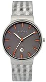 Skagen Herrenarmbanduhr Slimline Stahl 351LSSMO