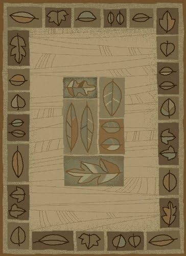 United Weavers China Garden Chestnut Wind Li Ivory Leaves Southwestern Rug 1'11" x 7'2" Runner (050-