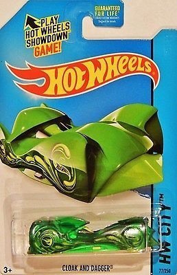 Hot Wheels Treasure Hunt HW City Cloak And Dagger Green #77/250