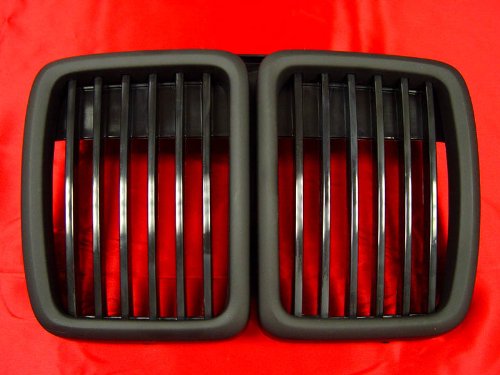 BMW E30 MOTORSPORTS SHADOW BLACK KIDNEY GRILL GRILLE