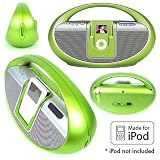 Digital Clock Radio with iPod Docking Station - Green