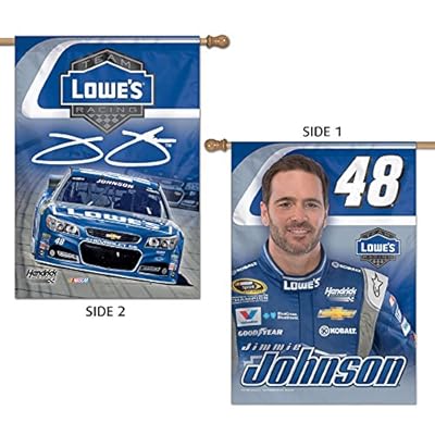 NASCAR Jimmie Johnson 2-Sided Vertical Flag, 28" x 40", Multicolor