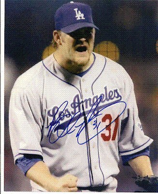Autographed/Hand Signed Brad Penny Los Angels Dodgers 8x10 Photo