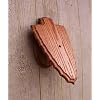 Solid Oak Arrowhead European Mount Pedestal Plaque