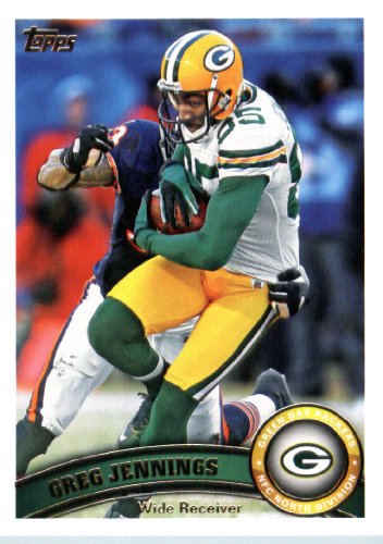 2011 Topps Football Card # 40 Greg Jennings - Green Bay Packers - NFL Trading Card in a Protective Case!