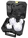 BLUE BOAR TSF12 -12 Piece Tungsten Carbide TCT Self-Feed Hole Saw kit w/ 2-1/4" cutting depth, outperforms self-feed bits & bi-metal hole saws. Cut wood, MDF, OSB, laminates, Hardie & chipboard, plaster, drywall, brick, Formica, non ferrous materials