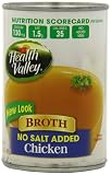 Health Valley Low Fat Broth Chicken No Salt Added, 14.25 Ounce Cans (Pack of 12)