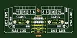 Rollout Craps Premium Rubber Table Layout