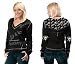 Pittsburgh Penguins Women's Deep V-Neck Fleece Hoodie Pullover - by Alyssa Milano