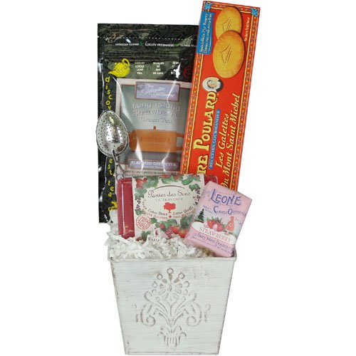 Tutti Frutti Delightful Small Gourmet and Soap Gift Basket, Strawberry Berry