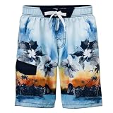 Cherokee Blue Floral Swim Short