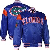 NCAA Florida Gators Royal Blue Big League Nylon Satin Full Button Jacket (XX-Large)