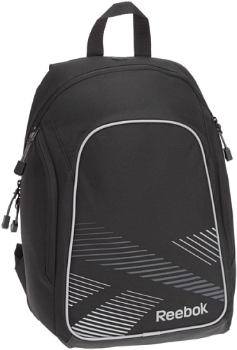 Reebok Med. Backpack B, Sac &agrave; dos mixte adulte - Noir/Gravier, Synth&eacute;tique