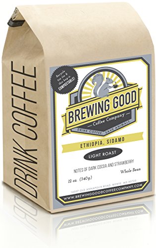 Organic, Light Roast, Ethiopia, Sidamo, Small Batch, Whole Bean, Arabica, Fair Trade, Coffee for a Cause.