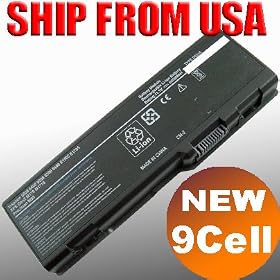 Laptop Battery 7200mah (9-cell) for Dell Inspiron 6000, 9200, 9300, 9400, XPS M170, XPS M1710, XPS Gen 2, E1705, Precision M90, Dell 310-6321, 310-6322, 312-0339, 312-0340, 312-0348