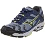 Mizuno Women's Wave Cabrakan Running Shoe,Angel Falls/Dark Shadow/Yellow,7.5 B
