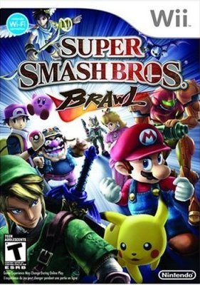 Nintendo WII Console with Super Smash Brothers Plus Bonus Controller (Classic Style) and Compnent Cable