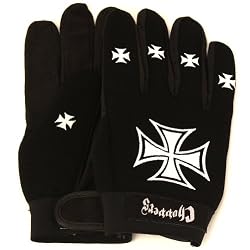 Light Men's Amara Palm Chopper Cross Suede Gloves, Medium
