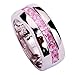 YAZILIND Women's Ring with Emerald Cut Big Stone Pink Cubic Zirconia CZ Silver Plated US Size