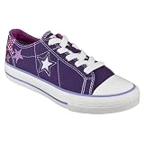 51pul9nSl1L. SL160  Converse One Star Purple Kids Star Print Ox   6.0