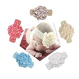 YISYO ベビーヘアバンド ヘアリボン　ヘアカチューシャ　ヘアアクセサリー 髪飾り 新生児 赤ちゃん 出産祝い 内祝い お宮参り 誕生日 100日記念 こどもの日 記念撮影 プレゼント (5色セット