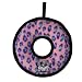 Tuffy's Junior Ring Dog Toy, Pink Leopard
