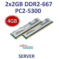 Dual Channel Kit: 2 x 2 GB = 4GB 240 pin DDR2-667 Fully Buffered FB-DIMM (667Mhz, PC2-5300, CL5) - 100% kompatibel zu Fujitsu Siemens Part # S26361-F3230-L823  - passend f�r PRIMERGY BX620 S4 + RX200 S4 + RX300 S3 + RX300 S4 + TX200 S4 (D2509) + TX300 S3 (D2129) + TX300 S4 (D2529) + Celsius R540 (D1809) + R640 (D1808) + R650 (D2568)