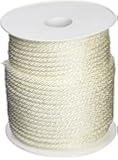 Wellington G1016S0200 Solid Braid Nylon Rope, 1/4-Inch by 200-Foot, White