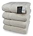 SALBAKOS - Premium 4 Piece Bath Towel Set, Made with 100% Turkish Cotton, Quick Drying, Highly Absorbent & Comfy Towels for Spa & Hotel | 27