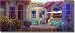 Captivating Alley by Mikki Senkarik - Southwest Courtyard Ceramic Tile Mural 12.75
