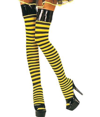 Imagen principal de Adult Bumble Bee Stockings (accesorio de disfraz)