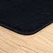 Oversized Bathroom Rug - Extra-Long Memory Foam Bath Mat with Nonslip Backing - Absorbent Runner for The Shower, Tub, or Sink by Lavish Home (Black)