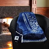 MLB Detroit Tigers 50'' x 60'' Navy Blue Retro Royal Plush Blanket Throw