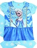 Girls Frozen Elsa Blue Pajamas 2 Piece Set for Ages 2 to 7 (5Y (110))