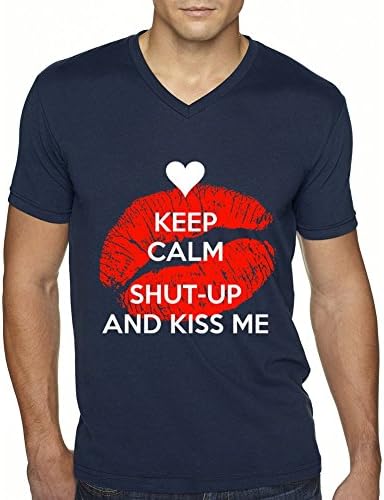 Short-Sleeve Hayama shut up and kiss me Navy Men's T-shirt