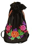 Hand Made Velour Flowered Bag Tote