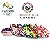 International Charms Flag Bracelet Paracord Survival Bracelet - Dog tag Bracelets (2) Pack