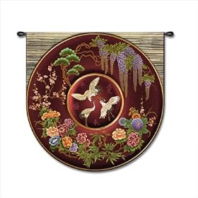Cloisonné Ruby Wall Tapestry