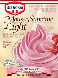Oetker Mousse Supreme Light Strawberry,Premium Mouse Mix 0.98-Ounce Boxes (Pack of 12)