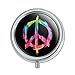 Tie Dye Peace Sign Pill Case Trinket Gift Box
